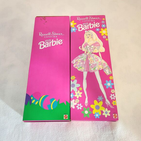 Lot of 2 Vintage Easter Barbies Russell Stover Candies NIB 95 96 Special Edition - Picture 2 of 4